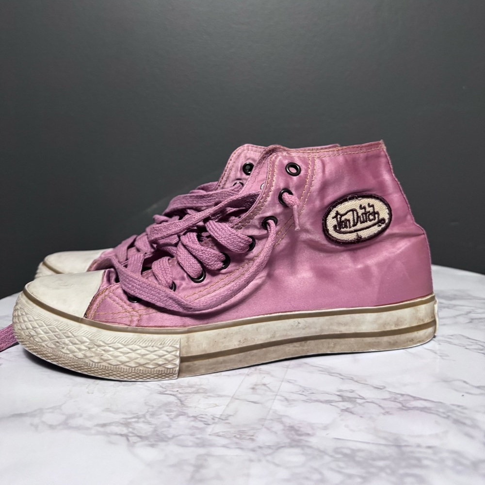 Von Dutch Vintage Y2K Pink Hightop Sneakers - Picture 4 of 8